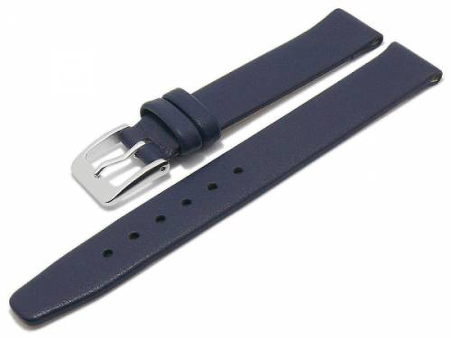 Uhrenarmband -Steinfurt- 11mm dunkelblau Leder fein genarbt HANDMADE IN GERMANY von MEYHOFER (Schlie�enansto� 10 mm) - Bild vergr��ern 