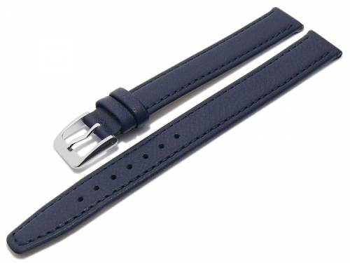 Uhrband XL -Passau- 12mm dunkelblau Leder HANDMADE in GERMANY von Meyhofer optional mit Easy-Click (Schlie�e 12 mm) - Bild vergr��ern 