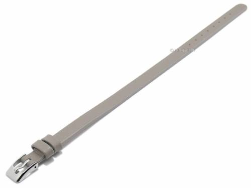 Uhrenarmband -Kufstein- 06mm grau Leder glatt Durchzugsband von Meyhofer - Bild vergr��ern 