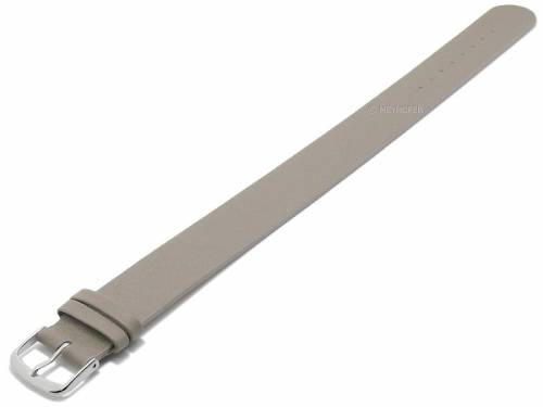 Uhrenarmband -Kufstein- 16mm grau Leder glatt Durchzugsband von Meyhofer - Bild vergr��ern 
