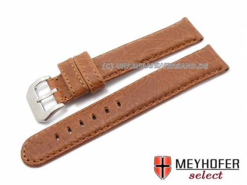 Uhrenarmband -Amadora- 20mm rotbraun B�ffelleder Vintage-Look von MEYHOFER (Schlie�enansto� 20 mm) - Bild vergr��ern 