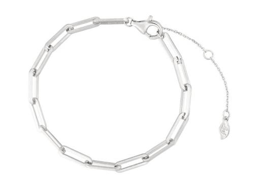 Schmuck-Armband 925er Silber rhodiniert Square von LEAF - Bandl�nge ca. bis 20cm - Bild vergr��ern 