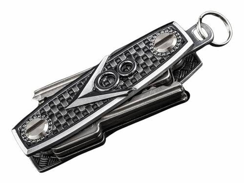 SALE: Schl�ssel-Manager/Key-Organizer -V8werk- Metall silberfarben Antik-Look 3D-Optik von SCHL�SSELWERK - Bild vergr��ern 