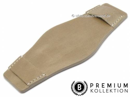 Lederunterlage f�r Uhrenarmb�nder aus Leder 18-24mm graubraun Vintage-Look rustikal von PEBRO Premium - Bild vergr��ern 