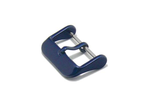 Dornschlie�e 22mm Edelstahl dunkelblau poliert (PlDs00002) - Bild vergr��ern 