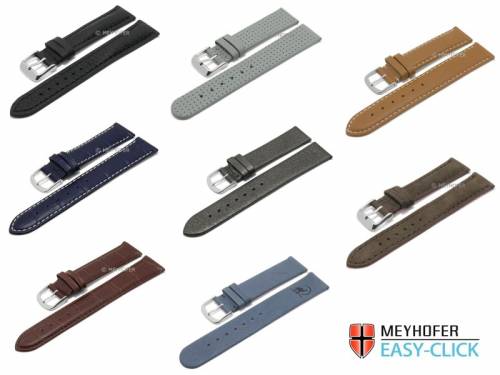 1 -c- Preistipp KLASSIK: Uhrenarmbnder Meyhofer EASY-CLICK diverse Farben & Ausfhrungen 12-24mm - Bild vergrern 