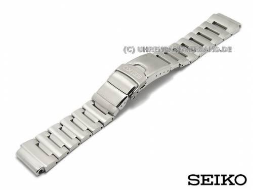 Ersatz-Uhrenarmband SEIKO 20mm Edelstahl massiv mit Tauchverlngerung fr SKZ203, SKZ213 etc. - Bild vergrern 