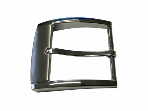 G�rtel-Dornschlie�e Metall silberfarben passend f�r G�rtelbreite 40 mm - Bild vergr��ern 