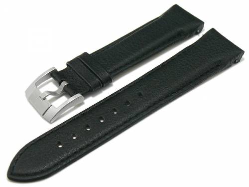 Uhrenarmband ScLB195 22mm schwarz Leder EASY-CLICK genarbt abgen�ht pass. f�r SEIKO Turtle (Schlie�enansto� 20 mm) - Bild vergr��ern 