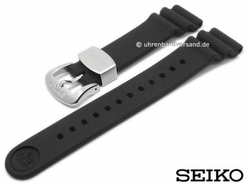 Ersatz-Uhrenband SEIKO 22mm schwarz Rubber fr SRP777K1, SRP777J1, SRP779J1, SRPB53K1 etc. - Bild vergrern 