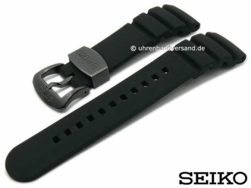 Ersatz-Uhrenband SEIKO 22mm schwarz Rubber Taucher-Style fr SSC551P1 etc. - Bild vergrern 