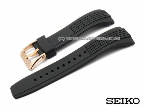Ersatz-Uhrenband SEIKO 26mm schwarz Rubber strukturiert f�r Velatura SRH006, SPC074, SNAE76 - Bild vergr��ern 
