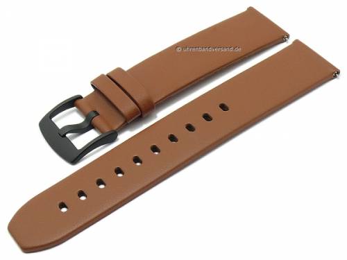 Uhrenarmband -Smart- 22mm hellbraun Anilin-Leder EASY-CLICK von STAILER (Schlie�enanst. 22 mm) - Bild vergr��ern 