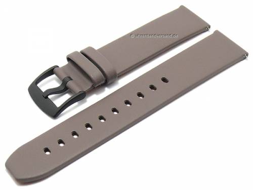 Uhrenarmband -Smart- 18mm grau Anilin-Leder Easy-Click von STAILER (Schlieenanst. 18 mm) - Bild vergrern 