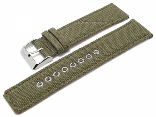 Ersatz-Uhrenarmband 23mm khaki Canvas/Textil von s.Oliver  - Bild vergrern 