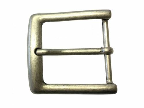 G�rtel-Dornschlie�e Metall altsilberfarben passend f�r G�rtelbreite 45 mm - Bild vergr��ern 