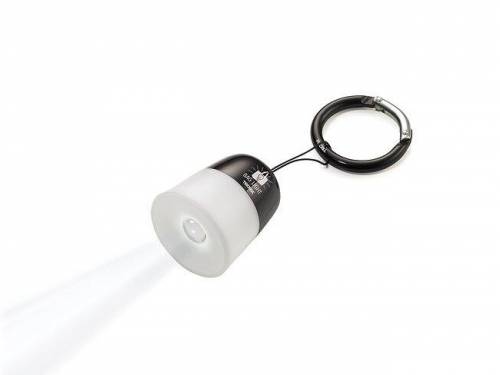 Taschenlicht / Handtaschen-Licht -BAG LIGHT- Metall schwarz Kunststoff wei� - Bild vergr��ern 