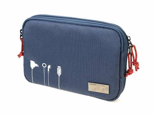 Mehrzweck-Etui/Kabeltasche -GO URBAN TECH POUCH 2- Polyester dunkelblau mit Rei�verschlu� - Bild vergr��ern 