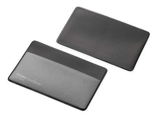 Kartenetui transparent/schwarz CARDSAVER mit RFID Schutz - Bild vergrern 