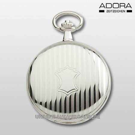 Savonette-Taschenuhr silberfarben poliert arabische Indexe von Adora (*AD*TU*) - Produktbild 