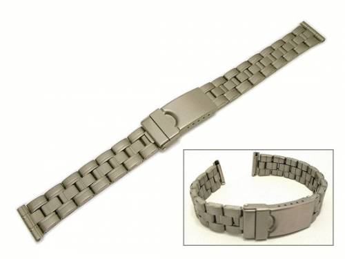 Uhrenarmband Titan 16mm sportlich-elegant Faltschlie�e von Herzog - Bild vergr��ern 