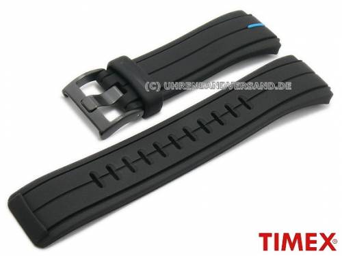 Original Ersatzband TIMEX schwarz Silikon Spezialansto� f�r T49859 - Bild vergr��ern 