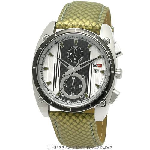1a Angebot: Sportiver Chronograph Edelstahl Ziffernblatt schwarz/silber von D.Factory (*DF*HU*) - Produktbild 