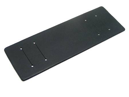 Lederunterlage f�r Armbanduhren 16-24mm schwarz glatte Oberfl�che matt - Produktbild 