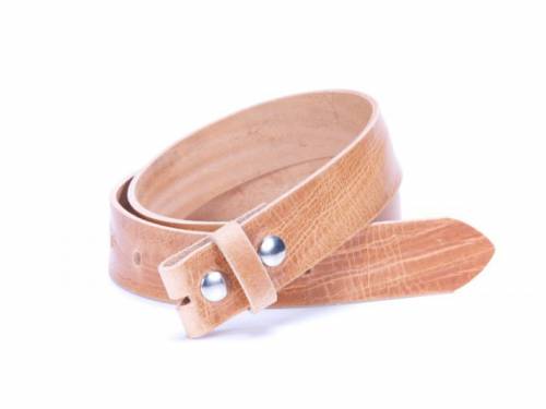 ABVERKAUF: Lederg�rtel OHNE Schlie�e Druckknopf hbraun Vintage v. BA-98 MADE IN GERMANY - Gr��e 105 (Breite ca. 4 cm) - Bild vergr��ern 