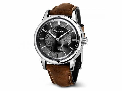 Automatik-Armbanduhr elegant Ziffernblatt schwarz von Geckota (*GK*AU*) - Bild vergrern 