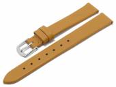 Meyhofer EASY-CLICK Uhrenarmband Natal 14mm hellbraun Leder glatt ohne Naht (Schließenanstoß 12 mm)