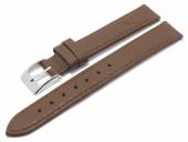 Meyhofer EASY-CLICK Uhrenarmband Trinidad 12mm dunkelbraun Leder genarbt matt abgenäht (Schließenanstoß 12 mm)