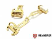 Kippfaltschließe Iserbrook 20mm goldfarben Edelstahl poliert passend für CARTIER u.a.