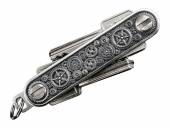 Schlüssel-Manager/Key-Organizer Räderwerk Metall silberfarben Antik-Look 3D-Optik von SCHLÜSSELWERK