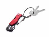 Multitool / Schlüsselanhänger Toolinator Mini-Werkzeug eloxiert rot/schwarz