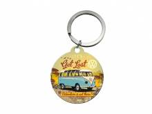 Retro-Schl&uuml;sselanh&auml;nger/Taschenanh&auml;nger Volkswagen T1 Let�s Get Lost Adventure-Motiv von Nostalgic-Art
