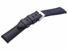 Hybrid-Uhrband Max Endurance Sport 22mm dunkelblau HORWEEN-Leder/Silikon EASY-CLICK v. STAILER (Schließenanstoß 20 mm)