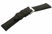 Hybrid-Uhrenband Max Endurance Sport 22mm dunkelgr&uuml;n CORDURA/Silikon mit EASY-CLICK v. STAILER (Schlie&szlig;enansto&szlig; 20 mm)