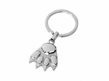 Schl&uuml;sselanh&auml;nger Edelstahl Katzenpfote silberfarben von MABRO Steel