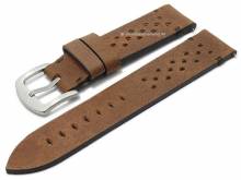 Uhrenband Monza 22mm braun Antilope EASY-CLICK rustikal abgen&auml;ht ATELIER FERRER CHANNEL (Schlie&szlig;enansto&szlig; 22 mm)