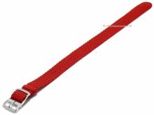 Basic Uhrenarmband 12mm rot Perlon/Textil Durchzugsband