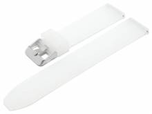 PREISTIPP: Uhrenarmband EASY-CLICK 18mm wei&szlig;/transparent Silikon mit Schnellwechsel-Stegen  (Schlie&szlig;enansto&szlig; 17 mm)