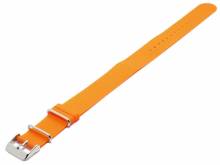 Uhrenarmband 20mm orange Silikon einlagiges Durchzugsband im NATO-Style