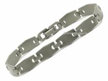 Schmuck-Armband Titan Gliederband titanfarben von Vollmer - Bandl&auml;nge ca. 19cm