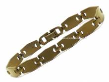 Schmuck-Armband Titan Gliederband braun von Vollmer - Bandl&auml;nge ca. 19cm