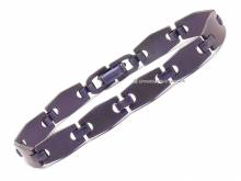 Schmuck-Armband Titan Gliederband lila von Vollmer - Bandl&auml;nge ca. 19cm