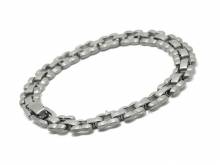 Schmuck-Armband Titan Gliederband titanfarben von Vollmer - Bandl&auml;nge ca. 19cm