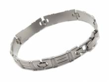 Schmuck-Armband Titan Gliederband titanfarben von Vollmer - Bandl&auml;nge ca. 18cm