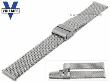 Uhrenarmband Heidelberg 20mm Milanaise mittelschweres Geflecht poliert von VOLLMER