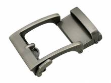 ABVERKAUF: Automatik-Gürtelschließe/Klemmschließe Fer Metall eisenfarben Dornschließen-Imitat für Gürtelbreite 35mm